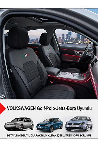 GM-DESIGN Perfetto Series Luxury Linen Car Seat Cover - (Volkswagen Bora-Golf...