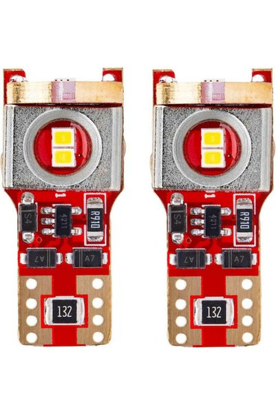 AMIO Λάμπες Αυτοκινήτου T10 Canbus LED 6000K Ψυχρό Λευκό 12-24V 2 τεμάχια