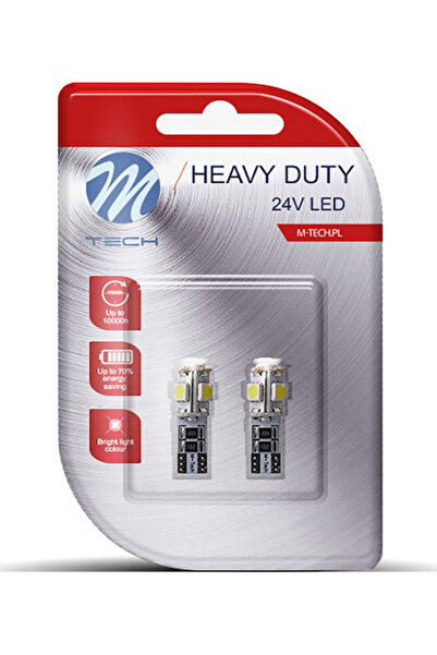 M-TECH Λάμπες Αυτοκινήτου & Μοτοσικλέτας 5 SMD5050 Λευκό T10 / W5W Canbus LED...