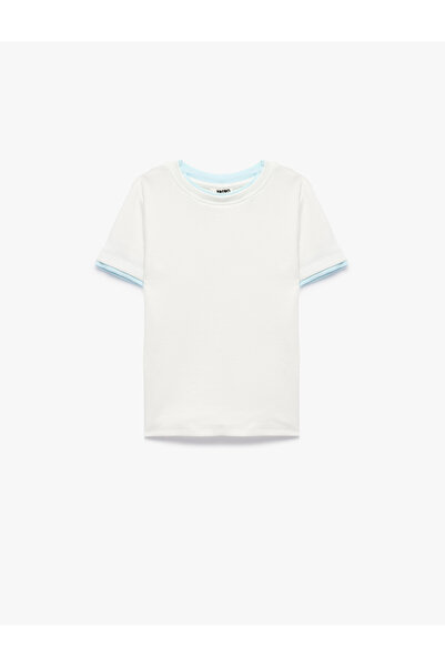 Koton Modal Blend Crew Neck Short Sleeve Slim Fit T-Shirt