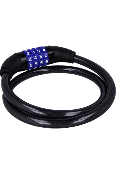 OEM KYL-110 Κλειδαριά Καλωδίου Ποδηλάτου με Συνδυασμό Μαύρη