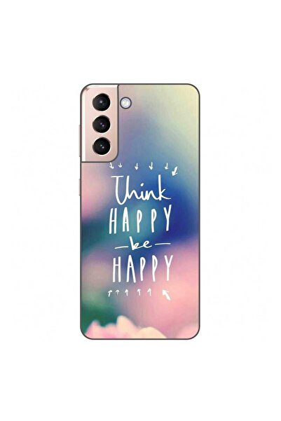 OEM Husa compatibila cu Samsung Galaxy S21 Silicon Gel Tpu Model Think Positive