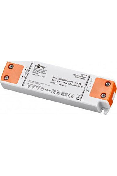 goobay Μετασχηματιστής LED 12 V DC-DC 30 W 62119