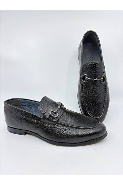 Papuccu Black Men's Leather Shoes