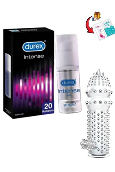 Durex Intense Kadınlara Hissiyat Jeli-Yırtılmaz Tekrar Kullan Klıtorlu Kılıf ...