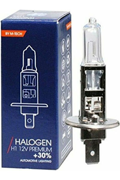 M-TECH Λάμπες Αυτοκινήτου Premium +30% H1 Αλογόνου 12V 55W 1 τεμάχιο