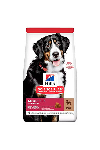 Hill's Hrană uscată pentru câini adulți de rasă mare, cu miel și orez 14 kg