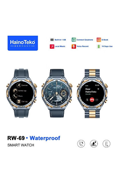 haino teko germany Haino Teko Waterproof Smartwatch, 1GB Built-in Storage 10-...