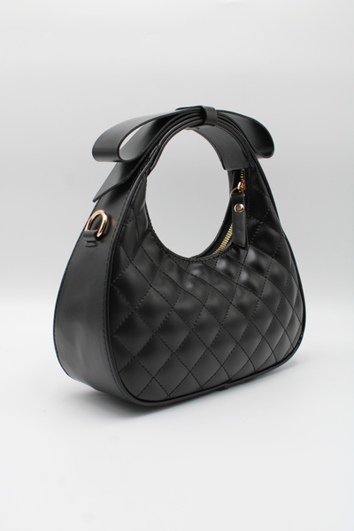 LASSO Women's Quilted Patterned Bow Design Detailed Crossbody Hand and Should...
