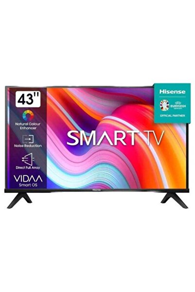 Hisense تلفزيون ذكي LED بدقة عالية كاملة مقاس 43 بوصة |   نظام تشغيل VIDAA، ت...