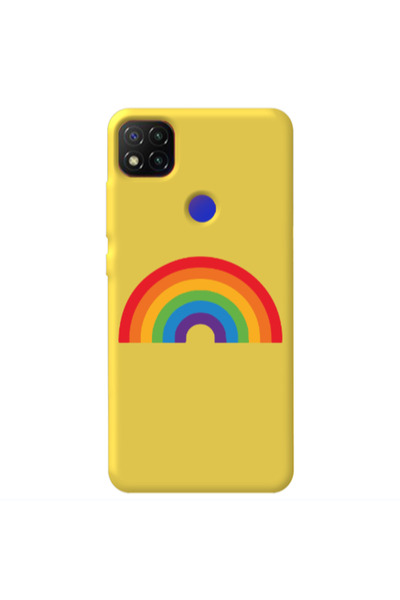 Other Xiaomi Redmi 9c Rainbow Mini Yellow Colored Silicone TPU Θήκη