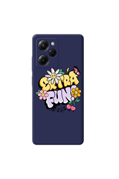 Other Xiaomi Poco X5 Pro Extra Fun Dark blue Colored Silicone TPU Θήκη