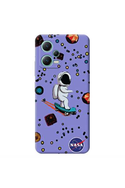 Other Xiaomi Redmi Note 12 Pro 5G Astronaut with skateboard Purple Colored Si...