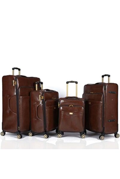 Generic High Quality 4Pcs 32/28/24/20" Pu Leather Luggage Sets Valise De Voya...