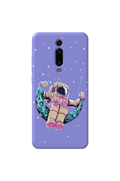 Other Xiaomi Mi 9T Pro Astronaut swinging on the moon Purple Colored Silicone...
