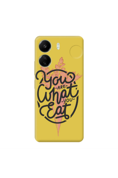 Other Xiaomi Redmi 13C You are What You Eat Yellow Colored Silicone TPU Θήκη