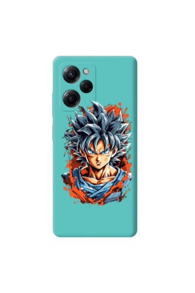 Other Xiaomi Poco X5 Pro Anime Goku Turquoise Colored Silicone TPU Θήκη