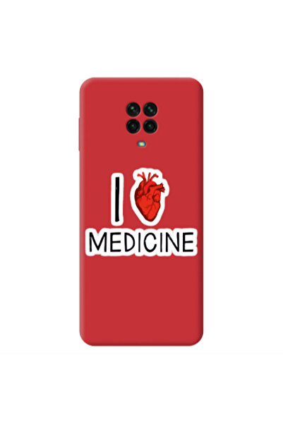 Other Xiaomi Redmi Note 9 Pro I Love Medicin Red Colored Silicone TPU Θήκη