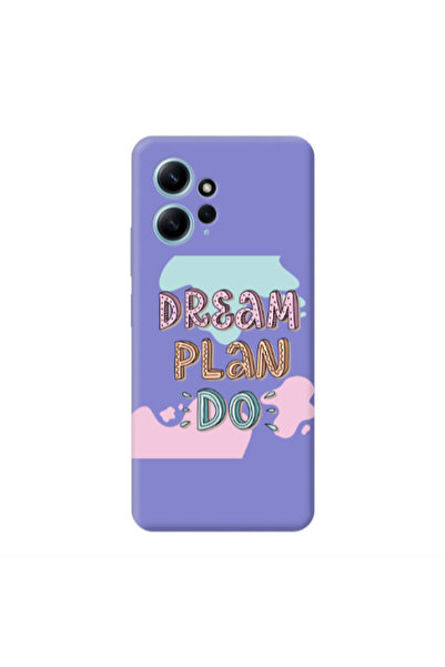 Other Xiaomi Redmi Note 12 4G Dream Plan Do Purple Colored Silicone TPU Θήκη