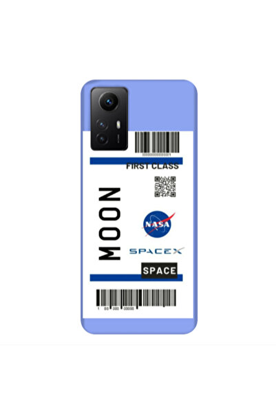 Other Xiaomi Redmi Note 12s Moon spacex Light Purple Colored Silicone TPU Θήκη