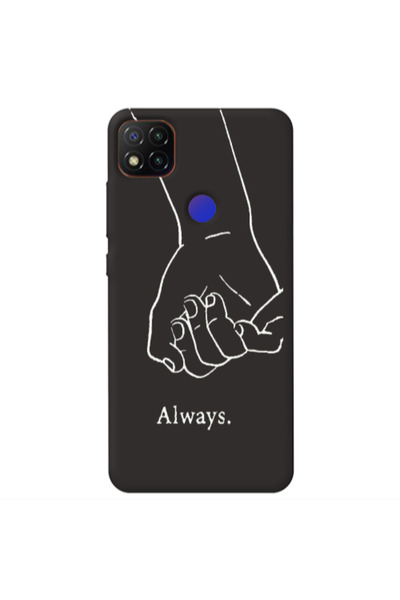 Other Xiaomi Redmi 9c Always Black Colored Silicone TPU Θήκη