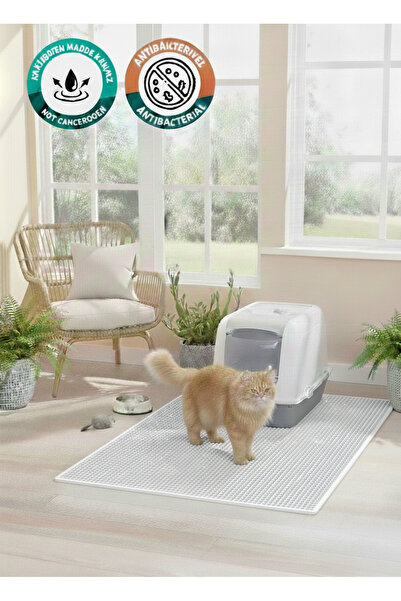 MATTCAR MattCat 50x40 Cm Kedi Tuvaleti Kumu Paspası Kedi Matı Görsel Temsilidir