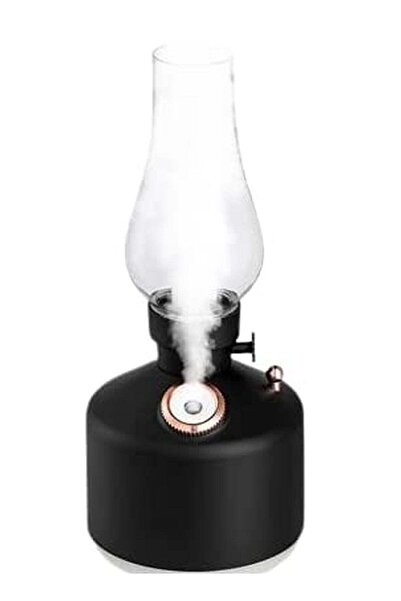 Retro Cool Mist Table Lamp LED Desk Lamp with Humidifier Air Purifying USB Re...