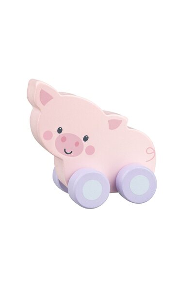 Orange Tree Toys Χώρος Αγροκτήματος με Γουρουνάκια για Ώθηση και Έλξη