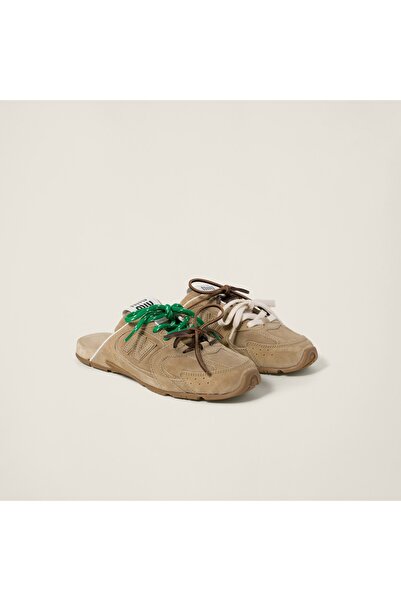 NEW Balance X M!u M!u 530 SL faded suede mules