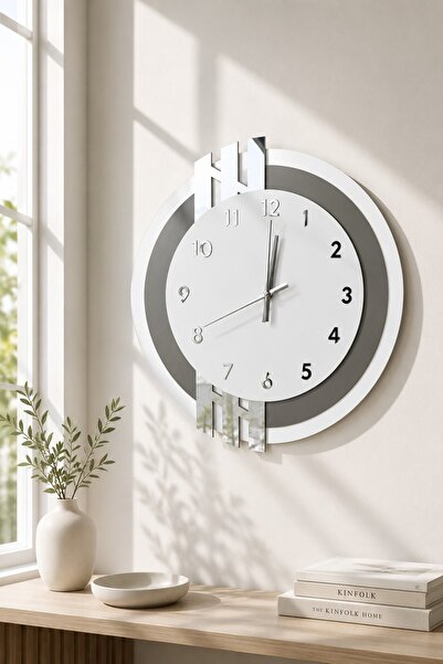 Nixar Desing Nordic Line 1 İskandinav Ahşap Duvar Saati | Modern Minimalist D...