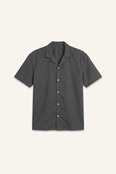 DeFacto Regular Fit Resort Collar Cotton Short Sleeve Shirt H6156Ax26Sm