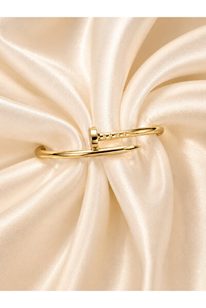 Tuysa Jewelry Nails Design Stainless Steel Handcuff Bracelet