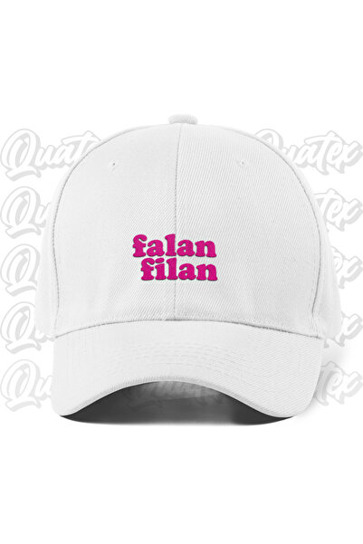 CapHub Falan Filan Embroidered Hat - White Color 100% Cotton Gabardine Unisex...