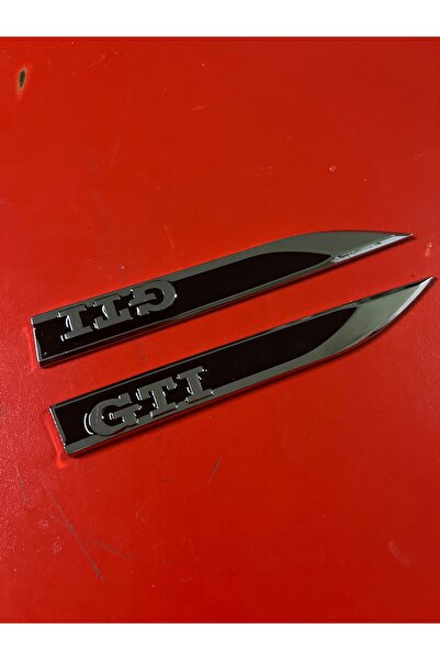 KSF Gti Black Gray Metal Fender Logo Emblem