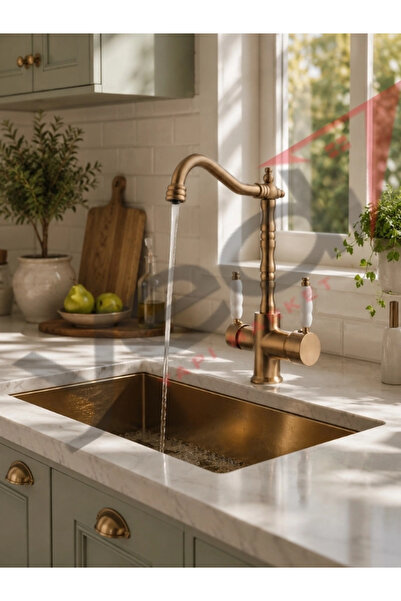 Fualora Rustic Purified Kitchen Faucet Matte Gold