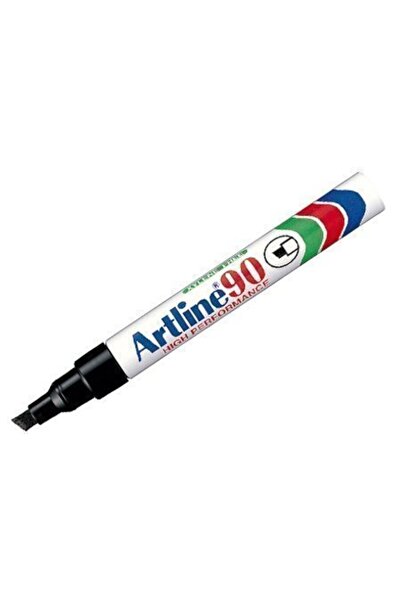 artline Μαρκαδόρος Νο90 Μαύρος Ανεξίτηλος με Μεσαία Επίπεδη Μύτη (04-1-73-02)