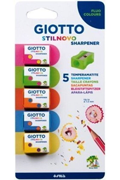 Giotto Ξύστρα Fluo Stilnovo 5 τεμάχια σε blister (000024200)
