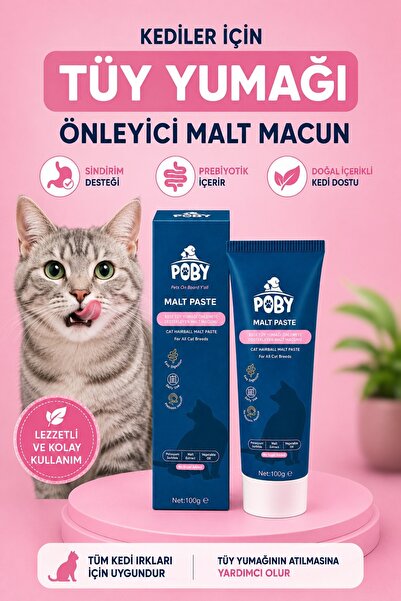 Tüy Yumağı Önleyici Kedi Maltı, Kediler için Premium Anti Hairball Macun Paste