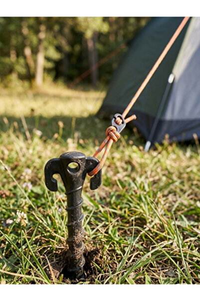 kamp dükkanım Burgulu Çadır Kazığı 4 Adet (24 cm)