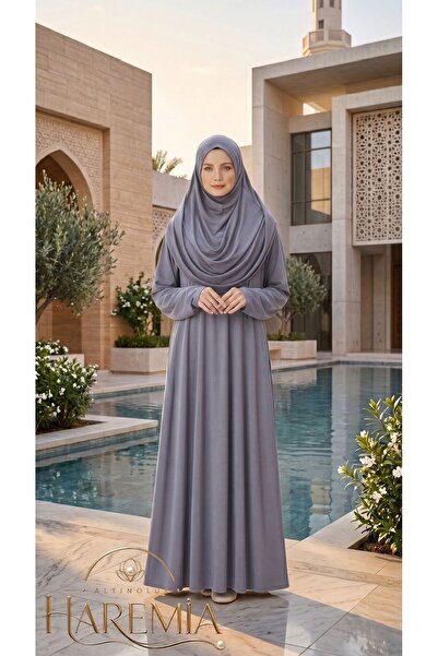 Altınoluk Haremia Ready-To-Wear Standard Comfortable Prayer Dress with Scarf ...