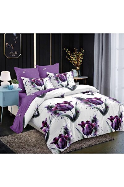 CHIRASO Комплект спално бельо, FINET, 6 части, Класически чаршаф 230x250см, П...