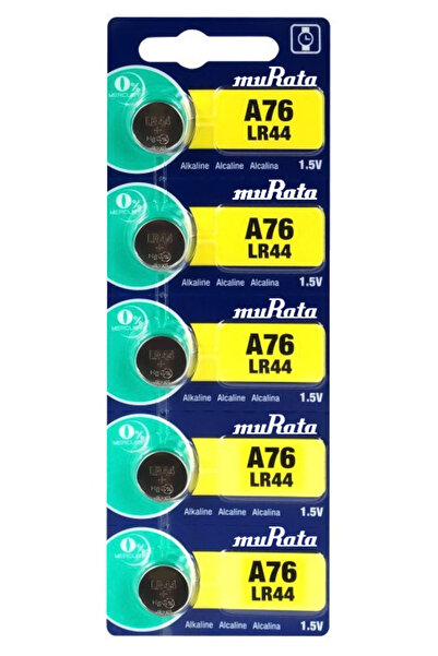 MURATA Αλκαλικές μπαταρίες LR44 MR-LR44, 1.5V, 5τμχ