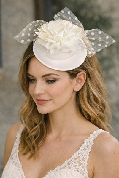 bba new trend Nikah Şapkası Fascinator Vualet Vintage Tüllü Tüylü Kadın Davet...