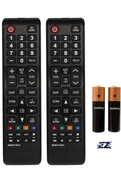 ELTRAZONE عبوة من قطعتين من جهاز التحكم عن بعد BN59-01301A لتلفزيون سامسونج 4...
