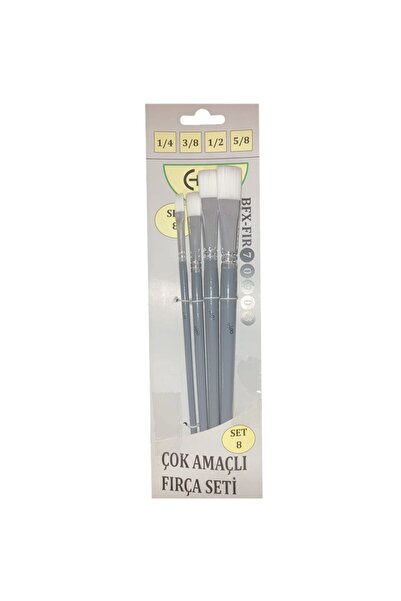 Art & Art Bafix Flat Tip Brush Set 4-Piece (1/4-3/8-1/2-5/8) Set-8