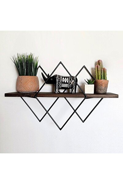 Adore Raft de perete Chelsea, Nuc, 60x36x14 cm