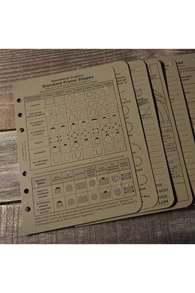 Yıldızan Sna Shop Rite in the Rain All Weather Tactical Reference Card Set, 4...