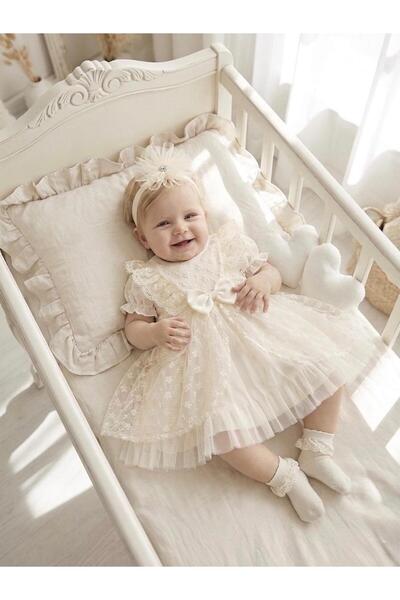 Bebila Baby فستان صيفي للفتيات الصغيرات من Mevlütlük مع دانتيل باندانا لحديثي...
