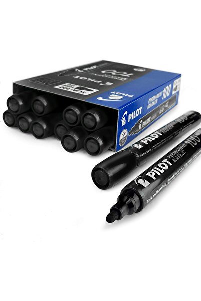 Pilot SCA100 Bullet Point Permanent Marker Pen - Fine 4.0mm-4.5mm Tip - Black...