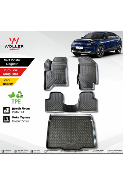 wöller Citroen C4 Paspas Bagaj Havuzu Set Hybrid 2025 Sonrası Uyumlu 3d Ultra...